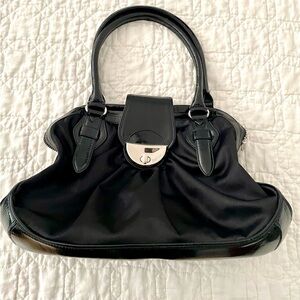 Botkier New York Patent Leather Trimmed Satchel